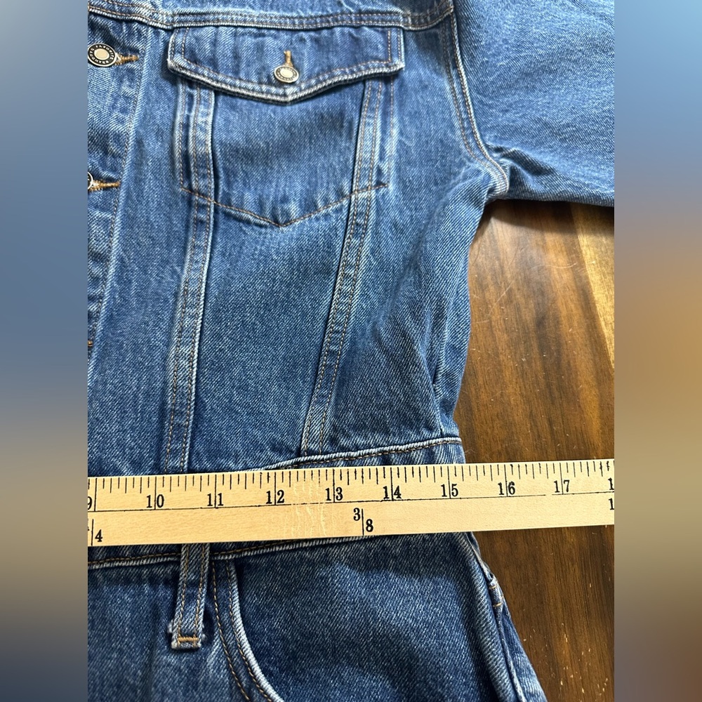 NWT Favorite Daughter The city dress blue midi denim dress size 29/8 Western - Picture 4 of 10